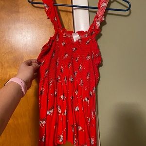 Red Floral Tank